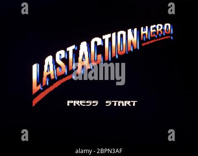 Last action Hero - SNES Super Nintendo - usage éditorial uniquement Banque D'Images