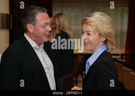 Ursula von der Leyen - Die deutsche Politikerin Dr. Ursula von der Leyen zum Frühstück im Kölner Pullman Hotel. Banque D'Images