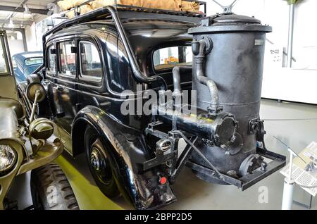 Dans des scènes grandeur nature impressionnantes, le musée des transports de Munich présente les transports et la mobilité historiques et actuels dans trois salles d'exposition. Banque D'Images