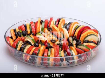 La Ratatouille provençale française, compotée de légumes originaires de Nice Banque D'Images
