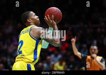 Braunschweig, Allemagne, 27 décembre 2019: Jairus Lyles de Lowen Braunschweig en action pendant le match de basketball BBL Bundesliga Banque D'Images