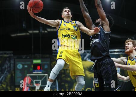 Braunschweig, Allemagne, 27 décembre 2019: Thomas Klepeisz de Basketball Lowen Braunschweig en action pendant le match BBL Bundesliga Banque D'Images