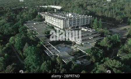 L'hôtel Haludovo Palace, hôtel abandonné sur l'île croate de Krk Banque D'Images