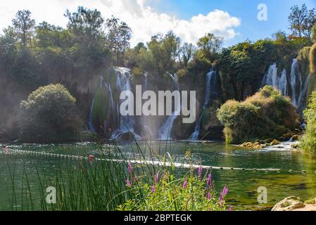 Cascade de Kravica en Bosnie-Herzégovine Banque D'Images