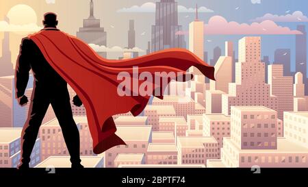 Super homme d'affaires Watch Day Illustration de Vecteur