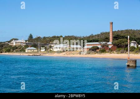 Station de quarantaine au parc national de point Nepean, Victoria, Australie Banque D'Images