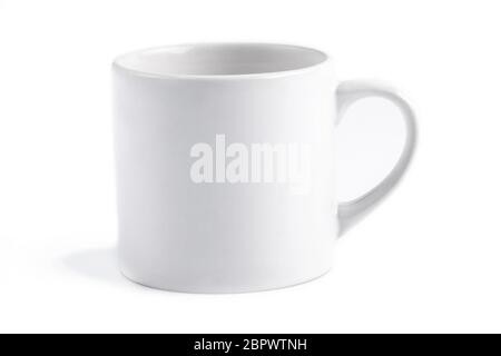 Tasse à thé blanche avec espace pour copier Banque D'Images
