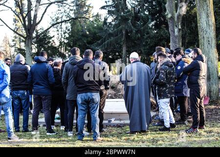 Erste muslimische Bestattung auf dem Städtischen Friedhof Görlitz am 21.01.2020 Banque D'Images