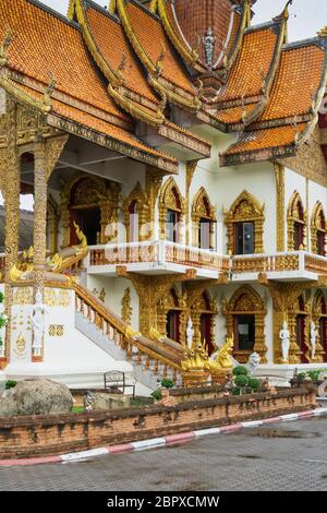 Wat Bupfaram dans la vieille ville de Chiang Mai, Thaïlande Banque D'Images