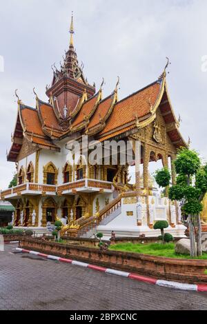 Wat Bupfaram dans la vieille ville de Chiang Mai, Thaïlande Banque D'Images