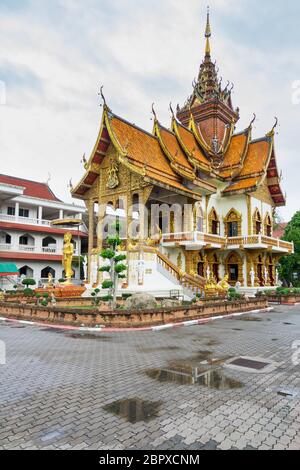 Wat Bupfaram dans la vieille ville de Chiang Mai, Thaïlande Banque D'Images