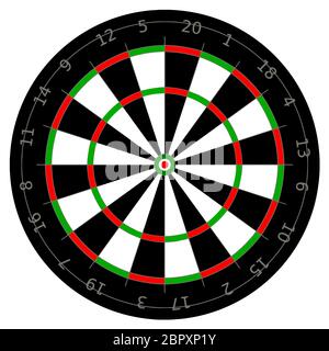 Bullseye classique réalisation cible parfaite illustration dart Banque D'Images