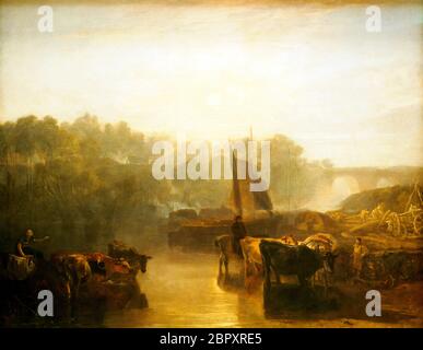 JMW Turner 1775-1851 Abingdon expose 1809 huile sur toile Banque D'Images