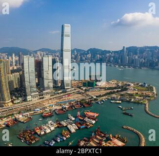 Kowloon West, Hong Kong, 14 septembre 2018 :- ville de Hong Kong Banque D'Images