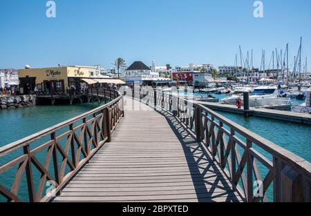 Marina Roubicon, Playa Blanca, Lanzarote, Iles Canaries, Espagne Banque D'Images