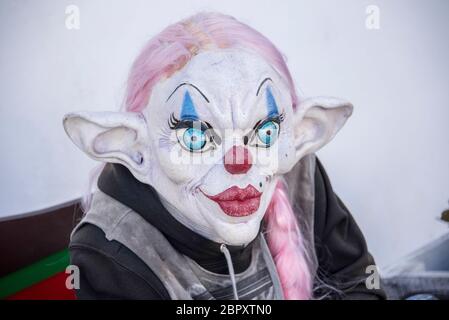 Clown Mannequin au marché de Teguise Lanzarote, îles Canaries, Espagne Banque D'Images