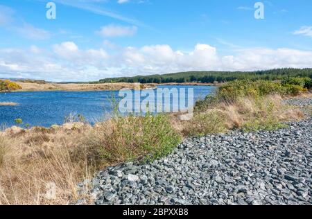 Vue magnifique au bord de l'eau autour dans le Connemara, un district en Irlande Banque D'Images