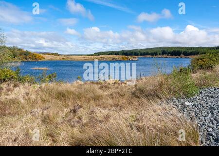 Vue magnifique au bord de l'eau autour dans le Connemara, un district en Irlande Banque D'Images