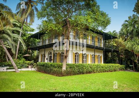 Maison et musée Ernest Hemingway, Key West, floride, usa Banque D'Images