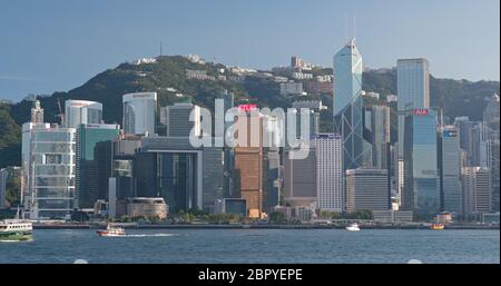 Port de Victoria, Hong Kong, 31 mai 2018 :- Hong Kong en plein air Banque D'Images