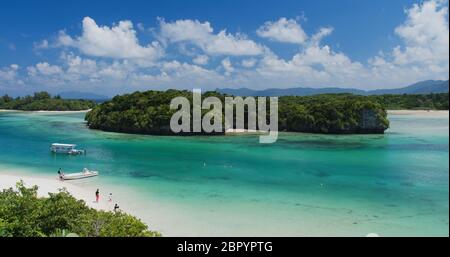 Ishigaki, Japon, 01 octobre 2018 :-Baie de Kamira sur l'île d'ishigaki Banque D'Images