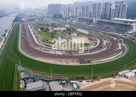 SHA Tin, Hong Kong, 17 mars 2019 : hippodrome SHA Tin à Hong Kong Banque D'Images