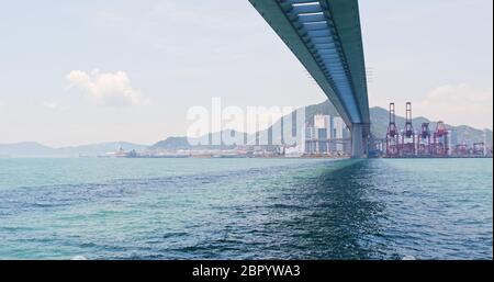 Kwai Tsing, Hong Kong 02 mai 2018:- Hong Kong Kwai Tsing Container Terminals Banque D'Images