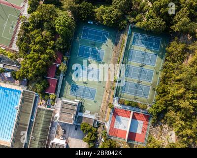 Vue de dessus de tennis Banque D'Images