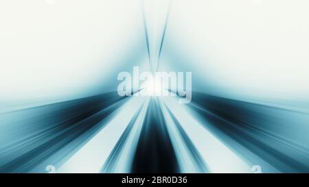 Lueur bleue. Brillance des couleurs. Lignes de flou. En verre transparent. Résumé fond. Le rendu 3D Banque D'Images