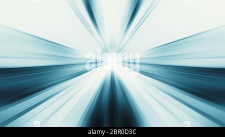 Lueur bleue. Brillance des couleurs. Lignes de flou. En verre transparent. Résumé fond. Le rendu 3D Banque D'Images