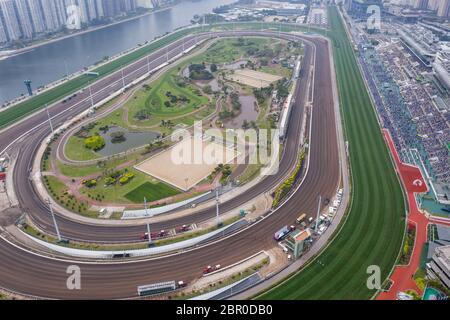 SHA Tin, Hong Kong, 17 mars 2019 :-Hippodrome de Sha Tin à Hong Kong Banque D'Images