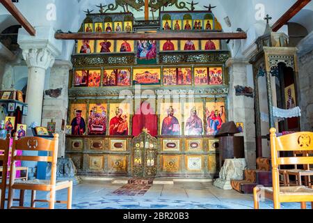 Église byzantine de Sainte Marie à Apollonia, Albanie Banque D'Images