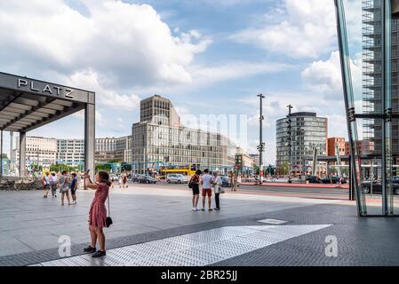 Berlin, Allemagne - 28 juillet 2019 : vue sur la Potsdamer Platz Banque D'Images