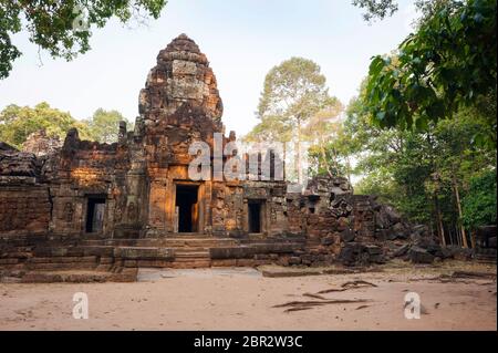 Temple de Som. Angkor, site du patrimoine mondial de l'UNESCO, province de Siem Reap, Cambodge, Asie du Sud-est Banque D'Images