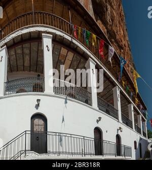 Vue intérieure du monastère de Panagia Elona dans les montagnes Parnon à Kynouria Banque D'Images