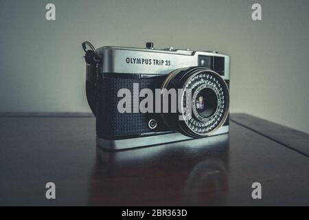 Olympus Trip 35 appareil photo analogique de film vintage 35 mm Banque D'Images