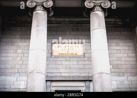 Dublin, Irlande - 11 Février 2019 : Saint Paul church détail architecture sur un jour d'hiver Banque D'Images