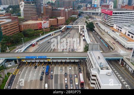 Hung Hom, Hong Kong 21 avril 2019 : tunnel de passage à Hong Kong Banque D'Images