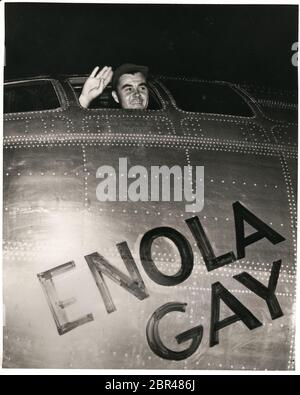 Enola gay, avion utilisé pour déposer la bombe atomique sur Hiroshima, au Japon, en 1945, deuxième Guerre mondiale Banque D'Images