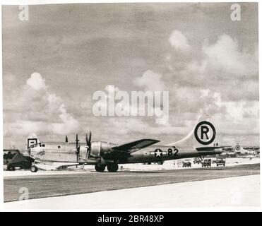 Enola gay, avion utilisé pour déposer la bombe atomique sur Hiroshima, au Japon, en 1945, deuxième Guerre mondiale Banque D'Images
