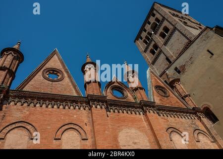 Côté de la Duomo di San Pietro di Mantova (cathédrale de San Pietro de Mantoue) Banque D'Images