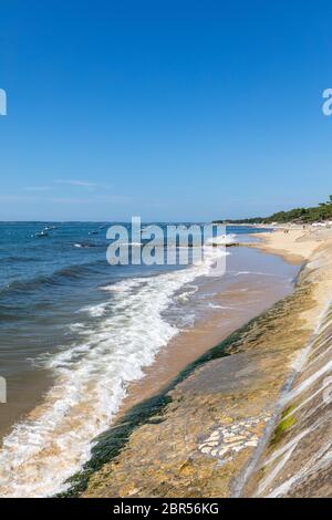 Bateaux amarrés dans la baie d'Arcachon, Gironde, France Banque D'Images