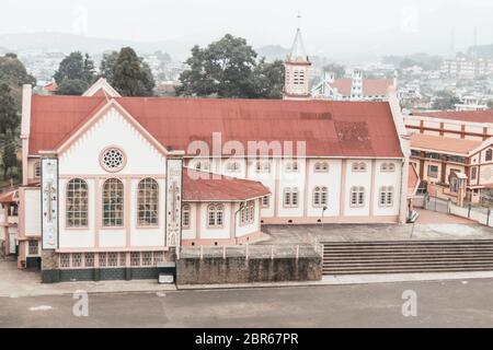 Avis de Jawaharlal Nehru Stadium (Shillong), est un stade de football de Shillong, Meghalaya, en Inde. principalement pour le football et accueille les matches à domicile de Sh Banque D'Images