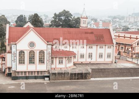 Avis de Jawaharlal Nehru Stadium (Shillong), est un stade de football de Shillong, Meghalaya, en Inde. principalement pour le football et accueille les matches à domicile de Sh Banque D'Images