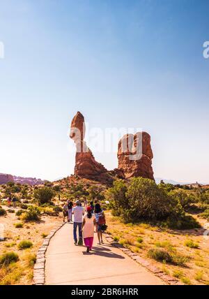 Arches National Park, Utah, usa. Pour usage éditorial uniquement. Banque D'Images
