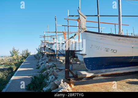 Côte près de Colonia de Sant Jordi (ou Colonia de San Jorge), Majorque, Espagne, Europe. Banque D'Images