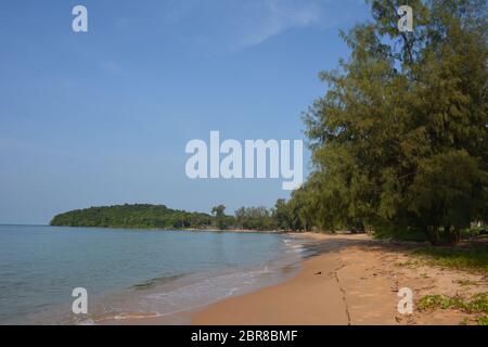 Koh Russey, également connu sous le nom de Bamboo Island, dans l'archipel de Koh Rong près de Sihanoukville, dans le sud du Cambodge. Banque D'Images