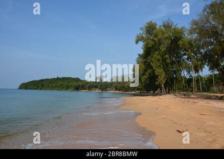 Koh Russey, également connu sous le nom de Bamboo Island, dans l'archipel de Koh Rong près de Sihanoukville, dans le sud du Cambodge. Banque D'Images