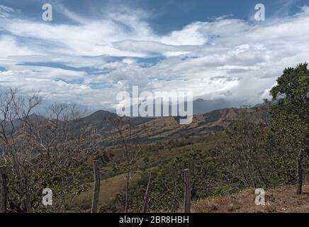 Le paysage de la montagne de Talamanca Panama Banque D'Images