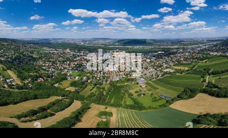 La ville de Klosterneuburg. Une banlieue de Vienne dans la région de Basse-autriche Weinviertel. Banque D'Images